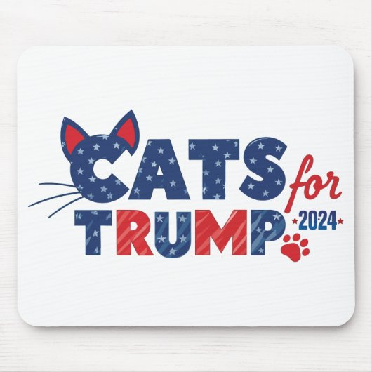 Cats for Trump mousepad 2024 マウスパッド (正面)