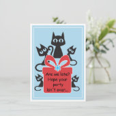 Cats! Fun Flat birthday card! カード (スタンド正面)