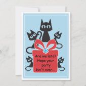 Cats! Fun Flat birthday card! カード (正面)