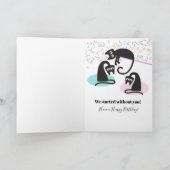 Cats! Funny! Cute Birthday Card カード (内部)