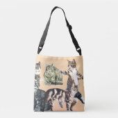 Cats Going to Play Tote クロスボディバッグ (裏面)