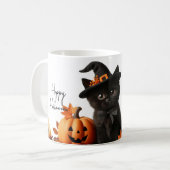 Cat's halloween Family コーヒーマグカップ (正面左)