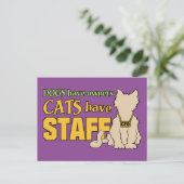 CATS HAVE STAFFはがき ポストカード (スタンド正面)