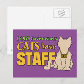 CATS HAVE STAFFはがき ポストカード (正面/裏面)