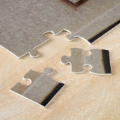 Cats Have Staff Quote Funny Cat Wearing Glasses ジグソーパズル (側面)