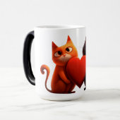 Cats, Heart,pet モーフィングマグカップ (正面左)