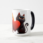 Cats, Heart,pet モーフィングマグカップ (正面右)