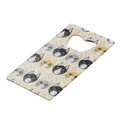 Cats Herringbone Beige クレジットカード栓抜き (正面アングル)