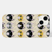 Cats Herringbone Beige Case-Mate iPhoneケース (裏面 (横))