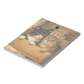 Cats in a Box Custom Veterinary Clinic Notepad ノートパッド (回転)