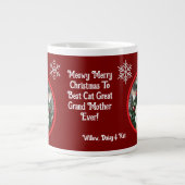 Cats In Christmas Tree Customize Specialty Mug ジャンボコーヒーマグカップ (正面)