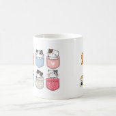 Cats in Colorful Pockets Mug コーヒーマグカップ (中央)