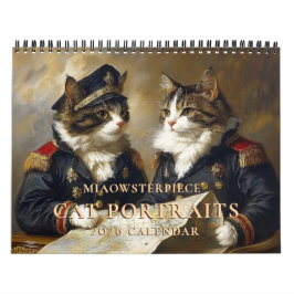 Cats in Historical Costume 2026 Wall Calendar カレンダー