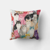 Cats in Multicolour クッション (裏面)