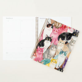 Cats in Multicolour プランナー手帳