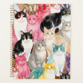 Cats in Multicolour プランナー手帳 (正面)