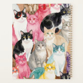 Cats in Multicolour プランナー手帳 (裏面)