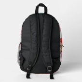 Cats in Multicolour プリントバックパック (裏面)