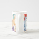 Cats in Multicolour ボーンチャイナマグカップ (裏面)