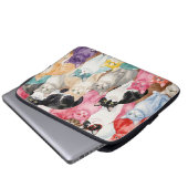 Cats in Multicolour laptop case ラップトップスリーブ (正面下部)