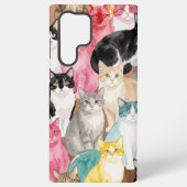 Cats in Multicolour Samsung Galaxyケース (裏面)