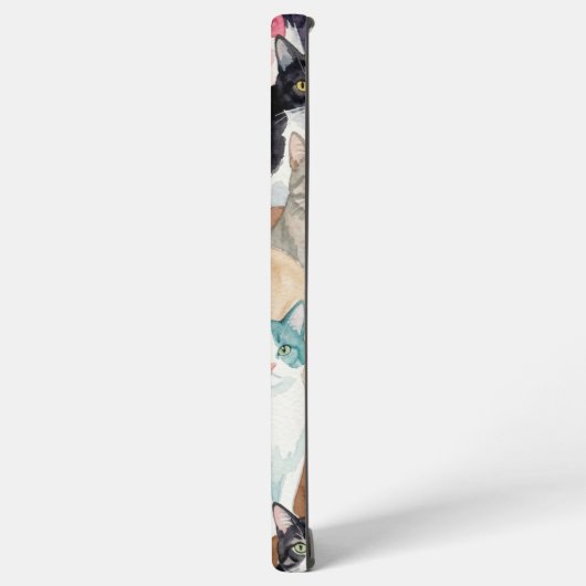 Cats in Multicolour Samsung Galaxyケース (左側面)