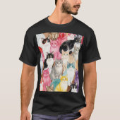 Cats in Multicolour Tシャツ (正面)