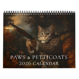 Cats in Old Master Paintings 2026 Wall Calendar カレンダー