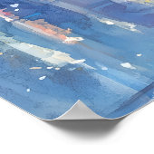 Cats in Paris Twilight – Watercolor Romance ポスター (角)