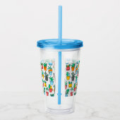 Cats in the flowerpots アクリルタンブラー (右)