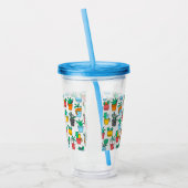 Cats in the flowerpots アクリルタンブラー (左)