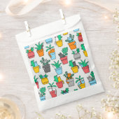 Cats in the flowerpots フェイバーバッグ (クリップ留めされた状態)