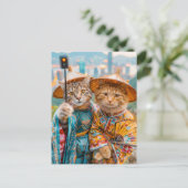 Cats in Traditional Chinese Outfits シーズンポストカード (スタンド正面)