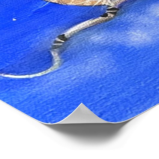 Cats in Tree Whimsical Art ポスター (角)