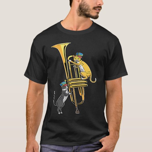 Cats In Trumpet Instrument Trumpet Player Trumpete Tシャツ (正面)