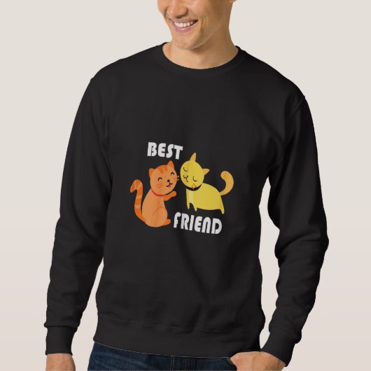 Cats is my real best friend スウェットシャツ (正面)