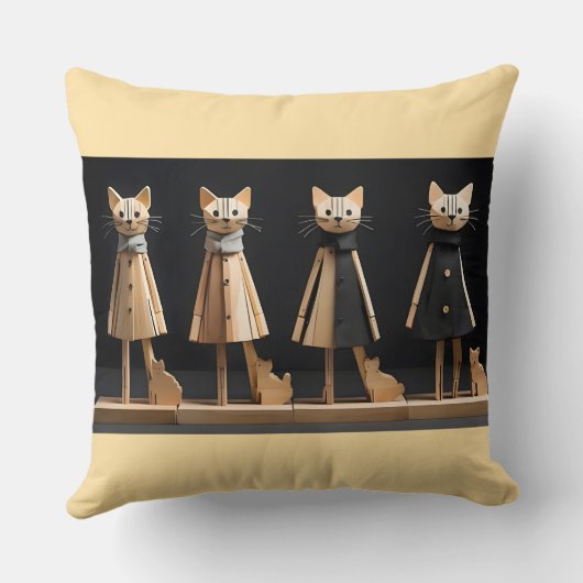 cats - Katzen クッション (裏面)