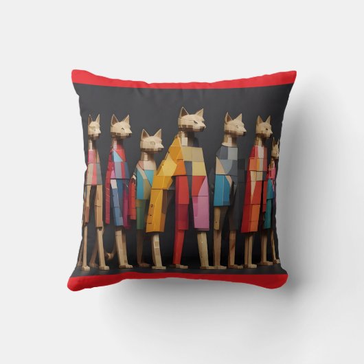 cats - Katzen クッション (裏面)