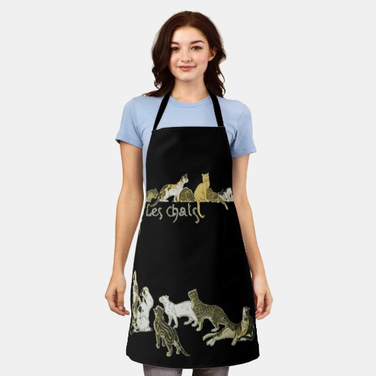 Cats (Les Chats), Alexandre Steinlen エプロン (着用した状態)