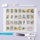 Cats, Louis Wain（背景色を変更可能） 薄葉紙 (クラフト)