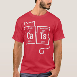 CATS Lover周期表要素おもしろい Tシャツ