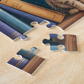 Cats Magical Bookshelf ジグソーパズル (側面)