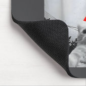 Cats Meme Funny Cat Selfie With Santa Hat Christma マウスパッド (コーナー)