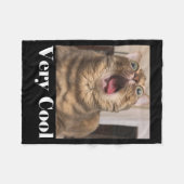 Cats Meme Graphic Silly Cat Humor Funny Cat Very C フリースブランケット (正面(横))