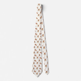 Cats Meow Tigers on Ivory ネクタイ