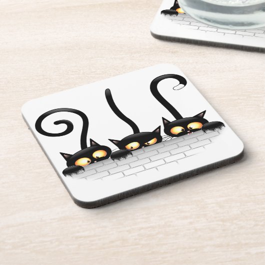 Cats Naughty, Playful and Funny Characters コースター (左側)