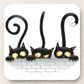 Cats Naughty, Playful and Funny Characters コースター (正面)