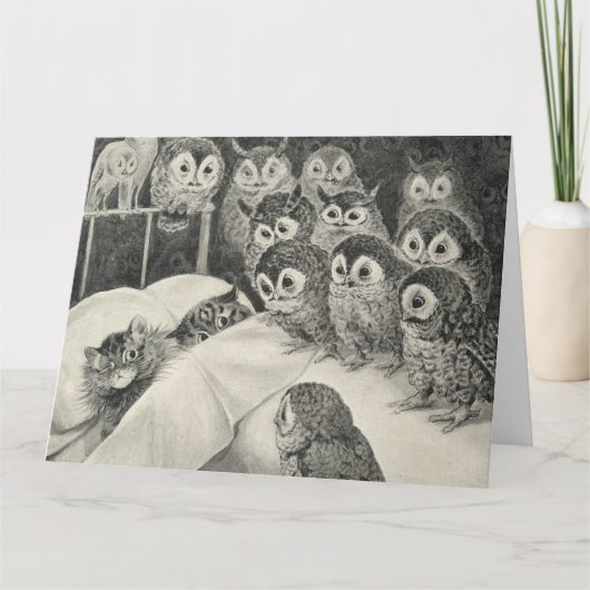 Cats Nightmare. Louis Wain カード (正面)