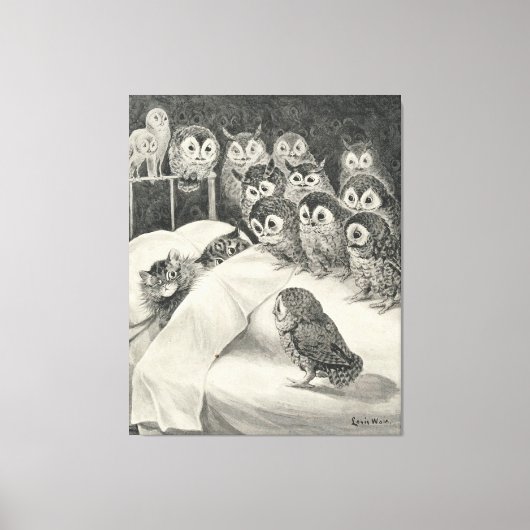 Cats Nightmare. Louis Wain キャンバスプリント (正面)