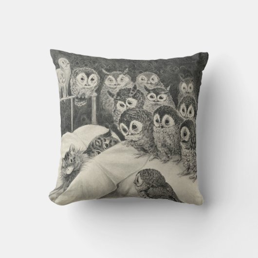 Cats Nightmare. Louis Wain クッション (正面)